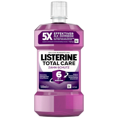 ! Testsieger und sehr gut im Test von Stiftung Warentest 03/2025: LISTERINE® TOTAL CARE ZAHN-SCHUTZ